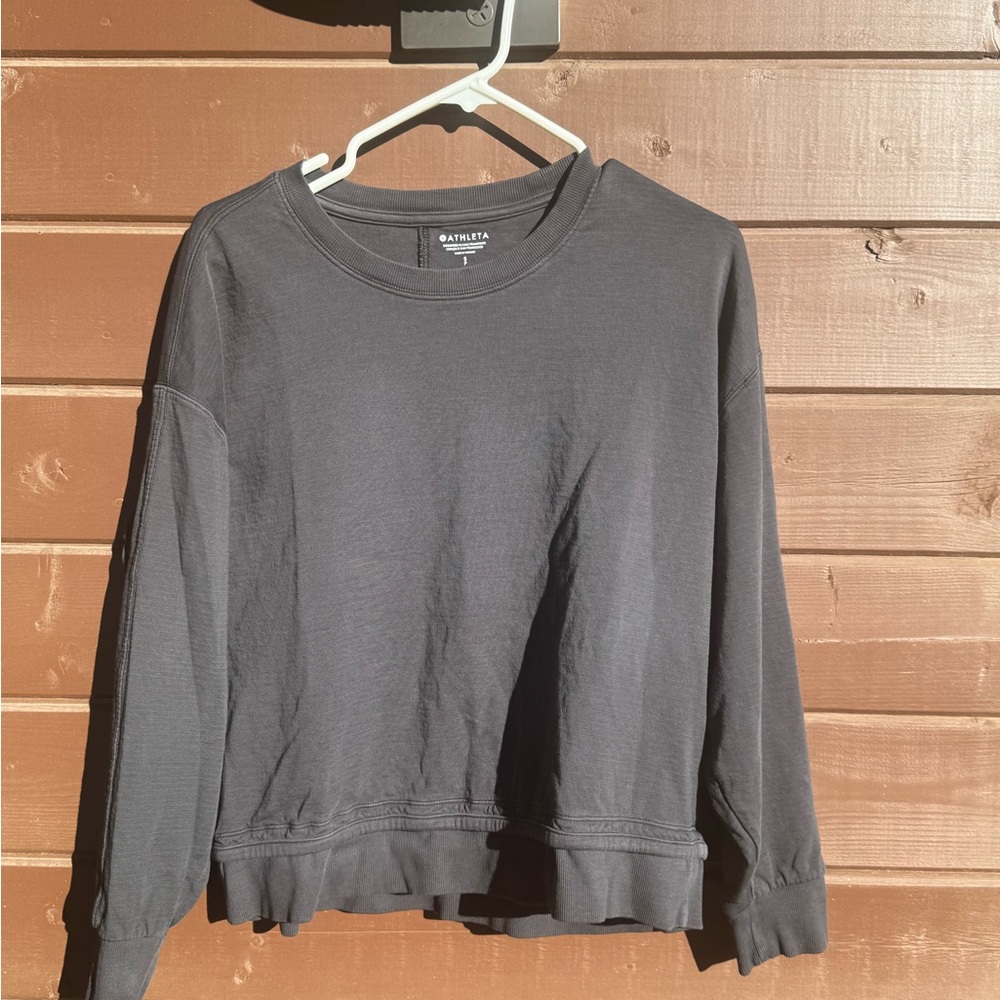 Athleta Long Sleeve Tee - Dark Gray